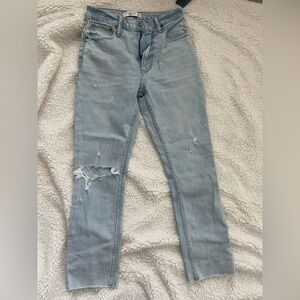 NWT ABERCROMBIE high rise skinny jeans size 24 short